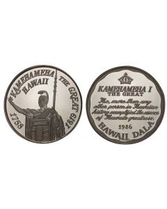 1986 KING KAMEHAMEHA SILVER HAWAII  DALA