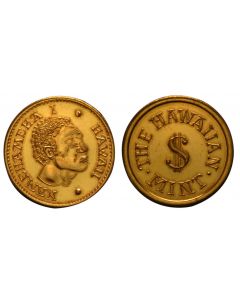 1976 KING KAMEHAMEHA WITH THE HAWAIIAN MINT - COPPER/GOLD PLATED