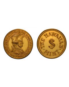1978 CAPTAIN COOK WITH THE HAWAIIAN MINT - COPPER/GOLD PLATED